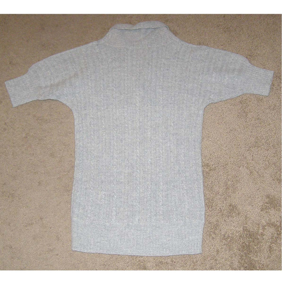 NEW Necessary Objects gray short sleeve sweater M - Picture 6 of 8